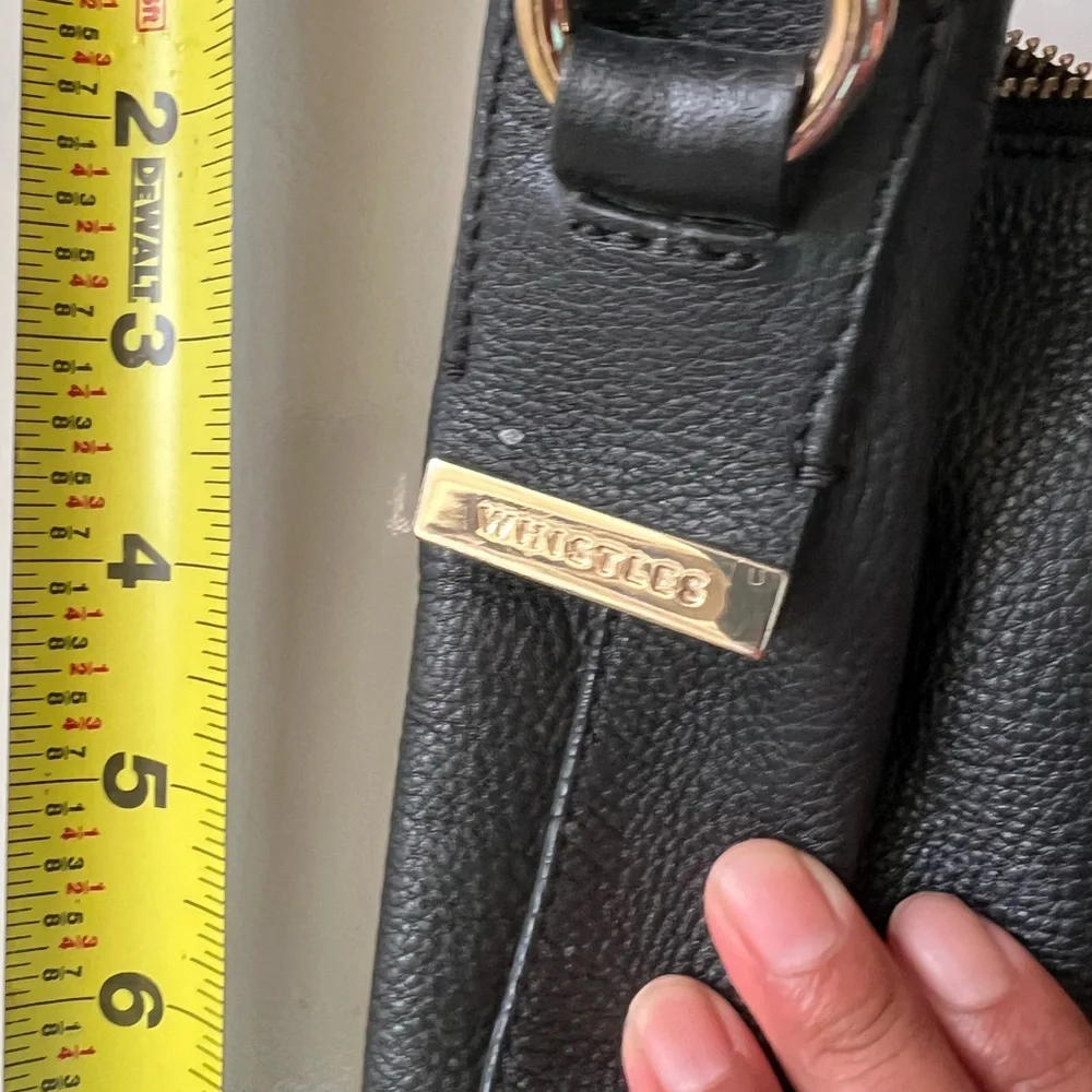 Whistles Black Leather Shoulder Bag